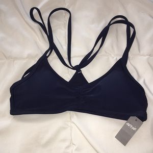 Navy blue bikini top